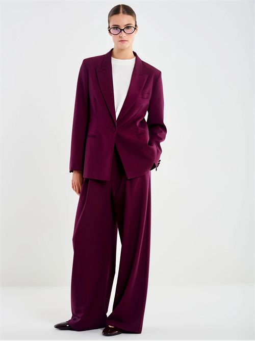 Blazer Basic Monopetto Sfiancato VICOLO | TF0369/BORDAUX